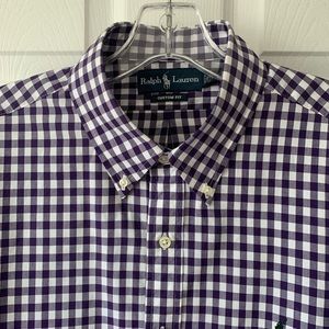 Ralph Lauren Long Sleeve Gingham Plaid Shirt